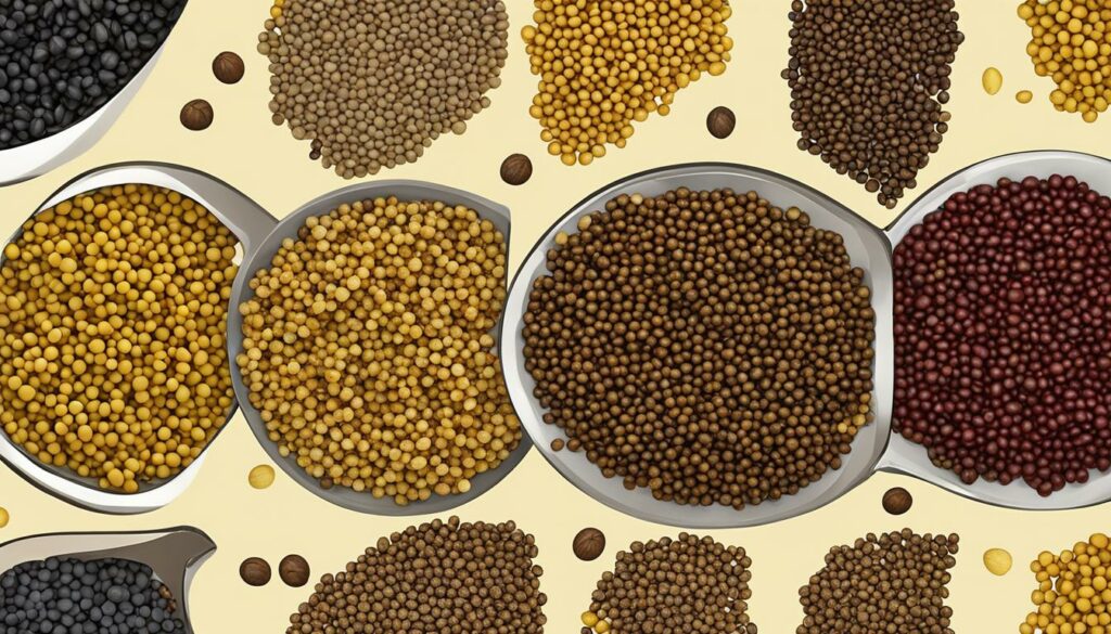 Different types of Mustard Seeds