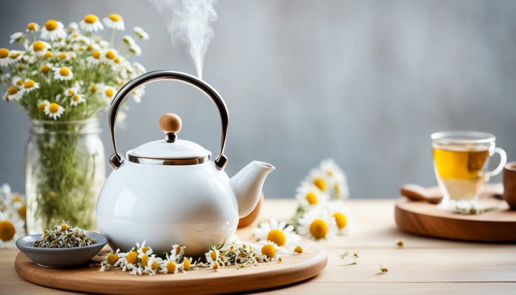 chamomile tea preparation