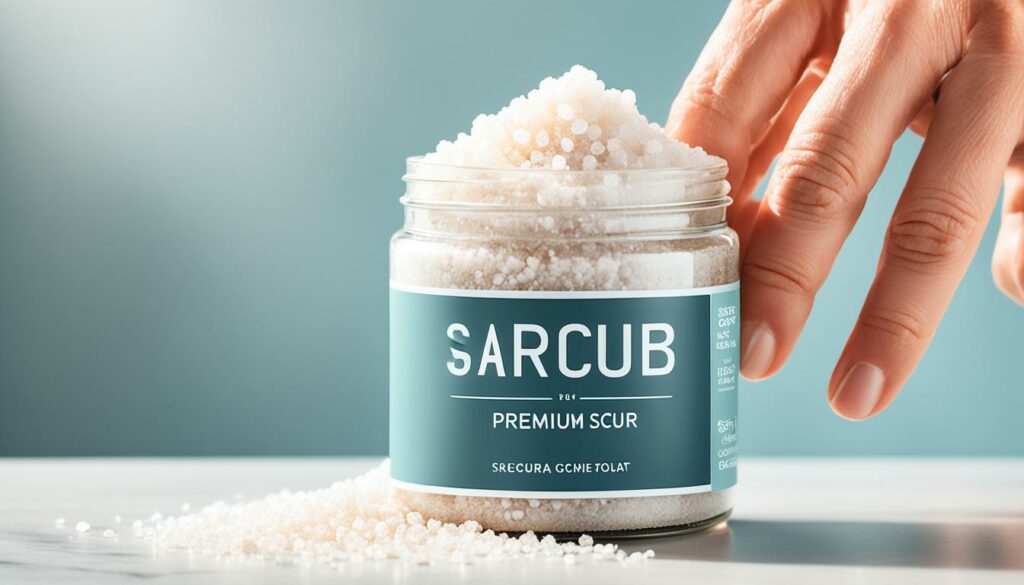 premium sugar and salt based body scrub