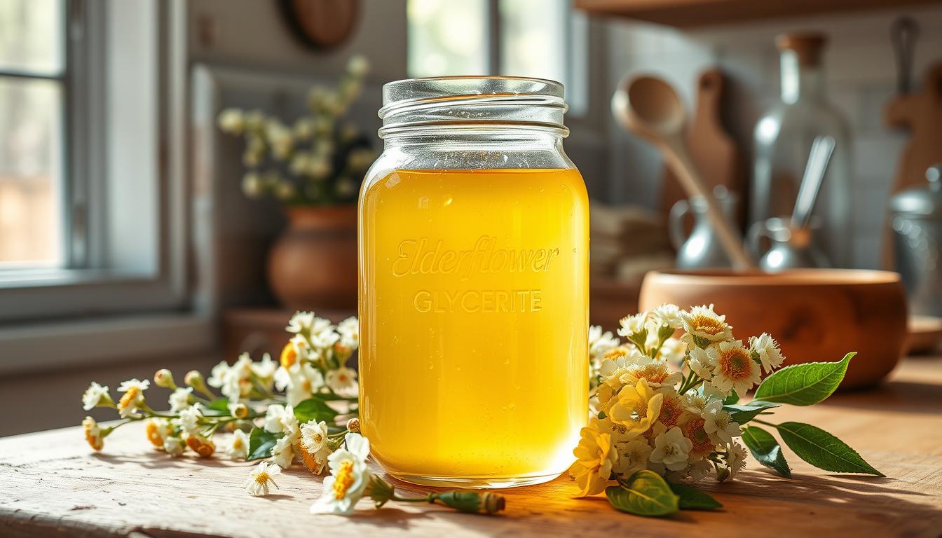 Homemade Elderflower Glycerite: Local & Natural