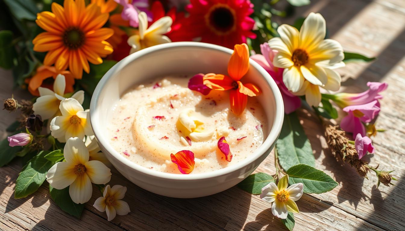 flower moisturizing scrub