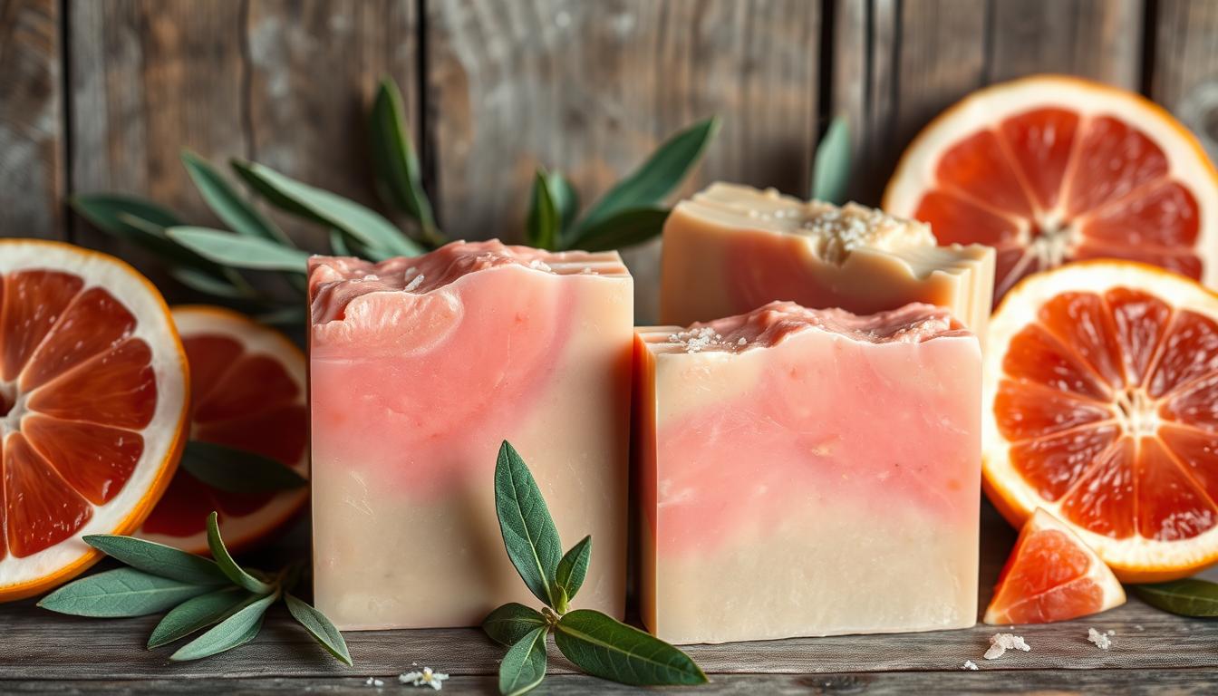 Experience the Fresh Zest of Grapefruit Sage Soap